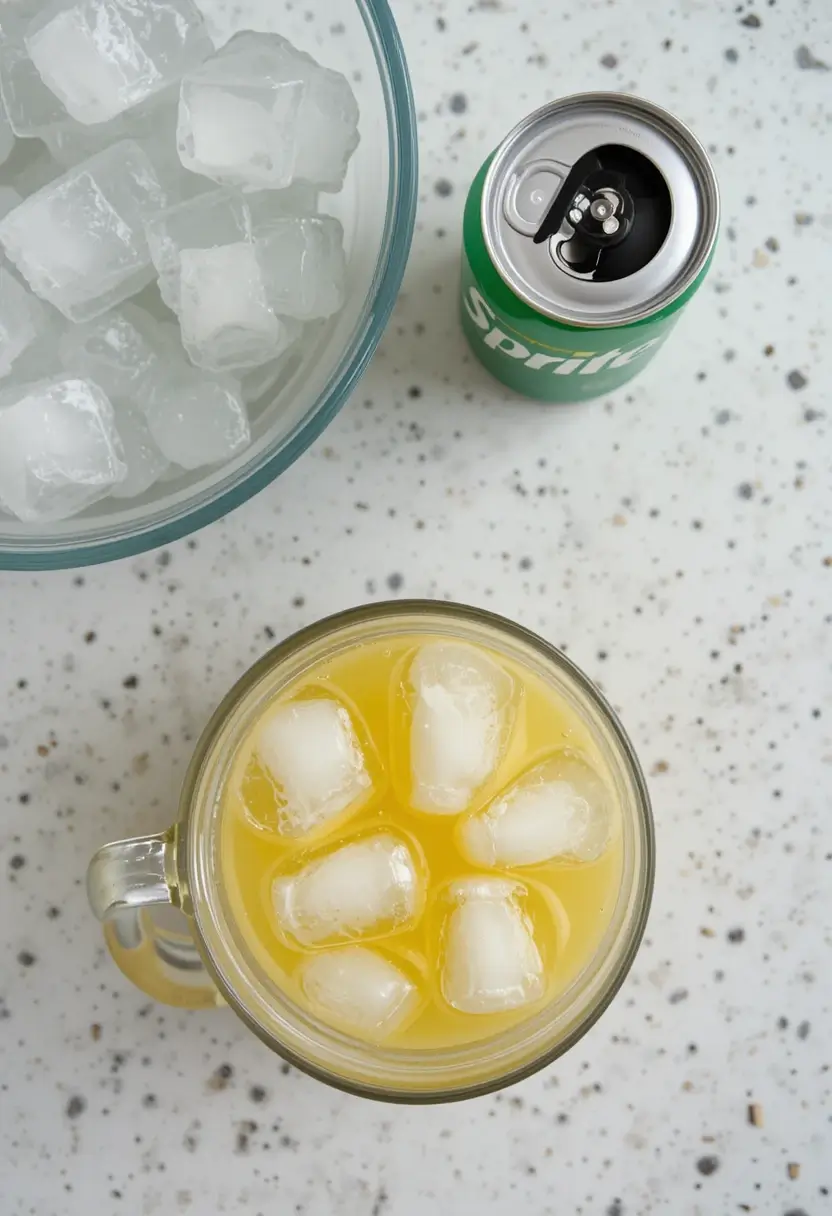 Step-by-step collage showing how to make an Orange Crush drink: juicing fresh oranges, rimming the glass with sugar and zest, mixing in a cocktail shaker, straining over crushed ice, topping with soda, and garnishing with orange slice and mint.