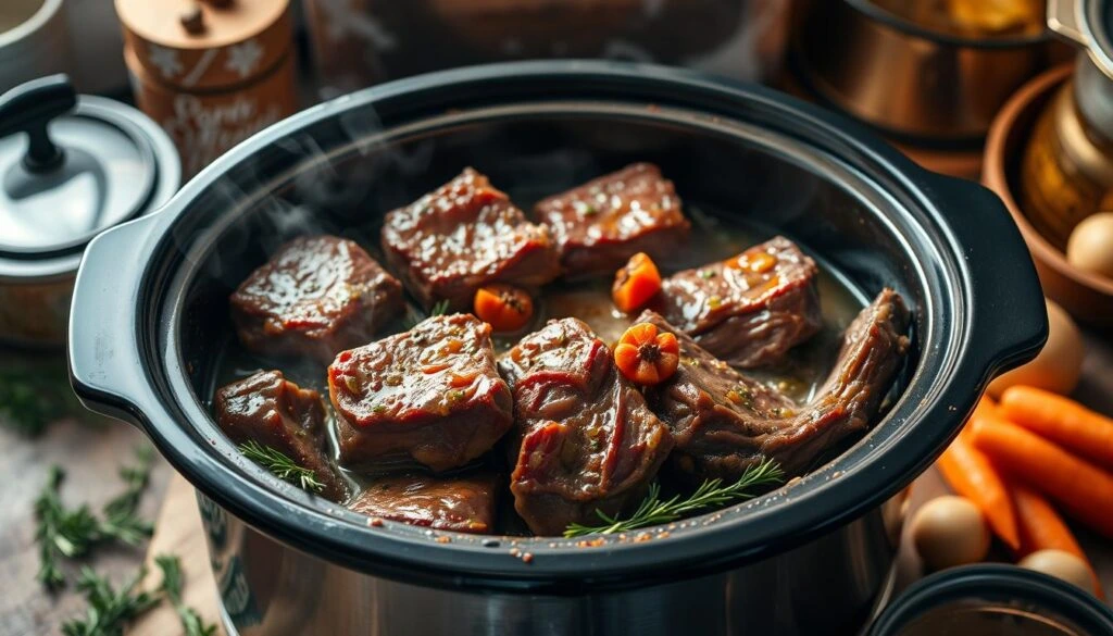 Slow Cooker Beef Ribs Cooking Method