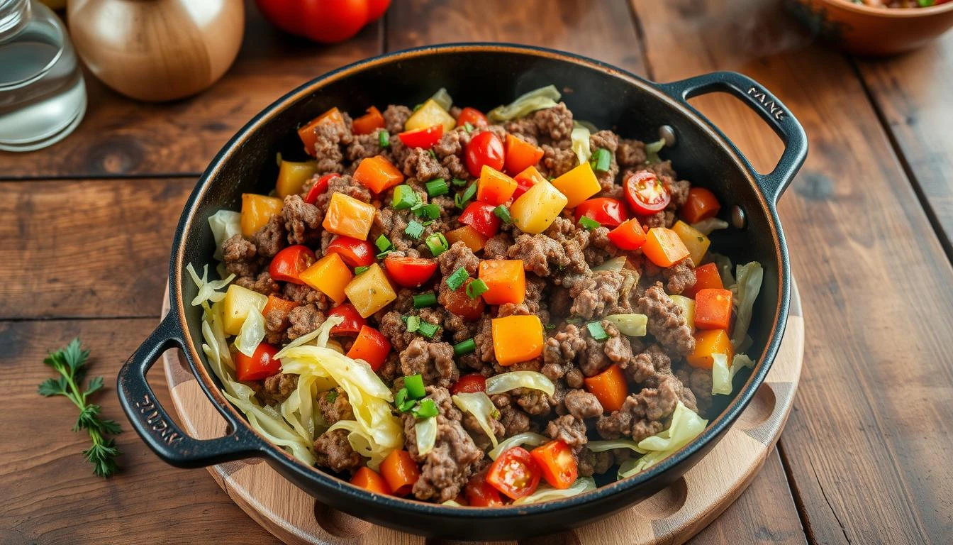 ground beef cabbage recipe​