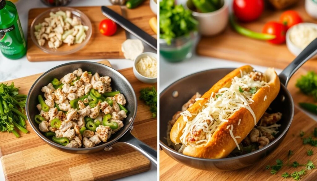 how to make chicken philly cheesesteak
