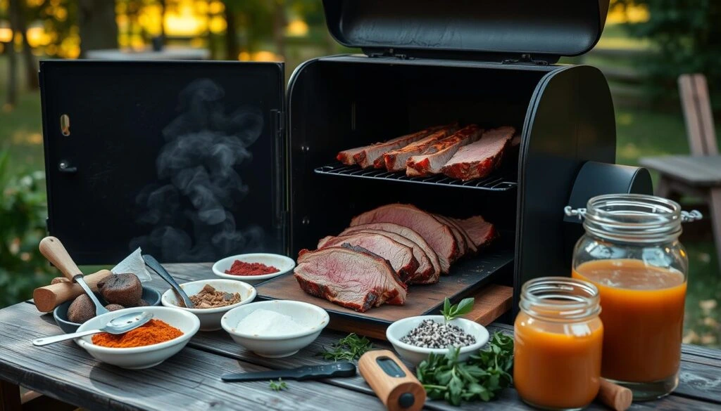 how to smoke corned beef