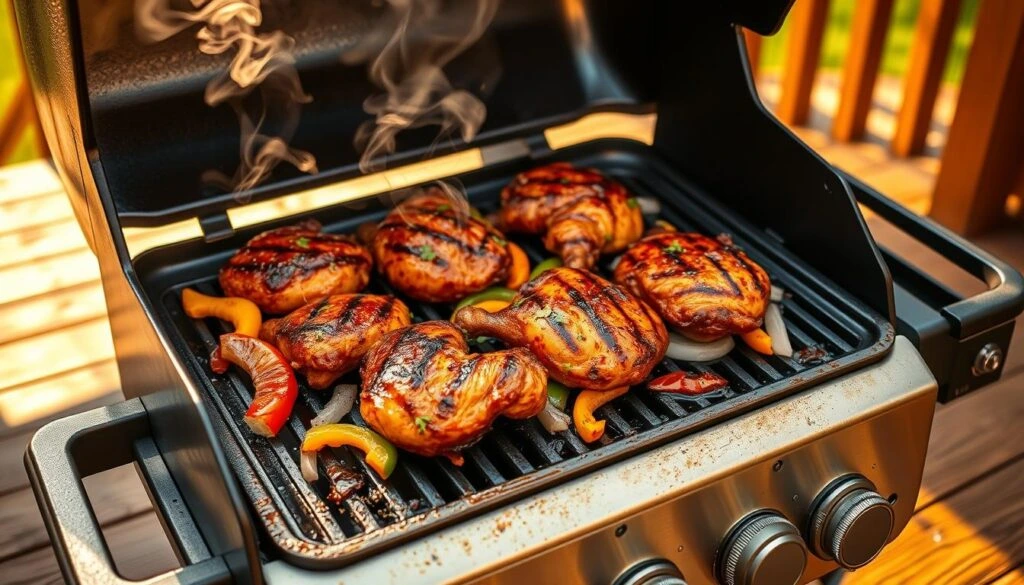 BBQ chicken on the Blackstone grill