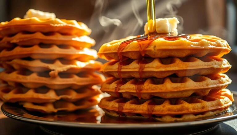 Crispy Sourdough Waffles