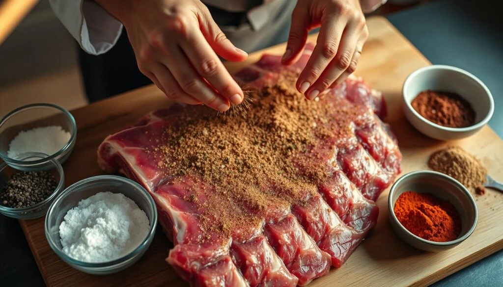 Preparing BBQ Beef Ribs