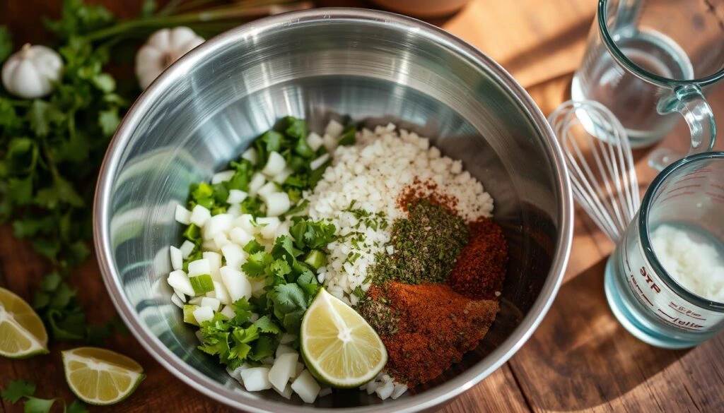 San Antonio Chicken Marinade Preparation