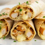 Cheesy Garlic Chicken Wraps