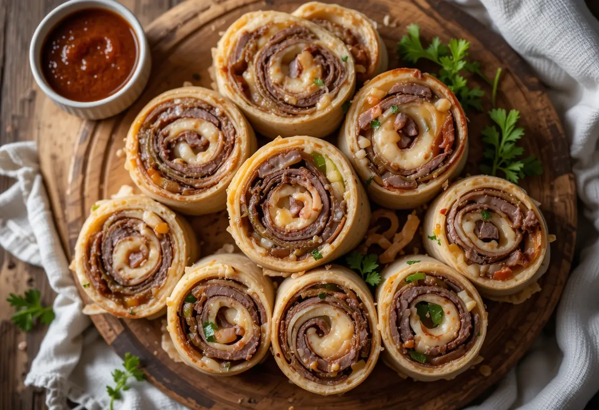 Keto Philly Cheesesteak Roll Ups