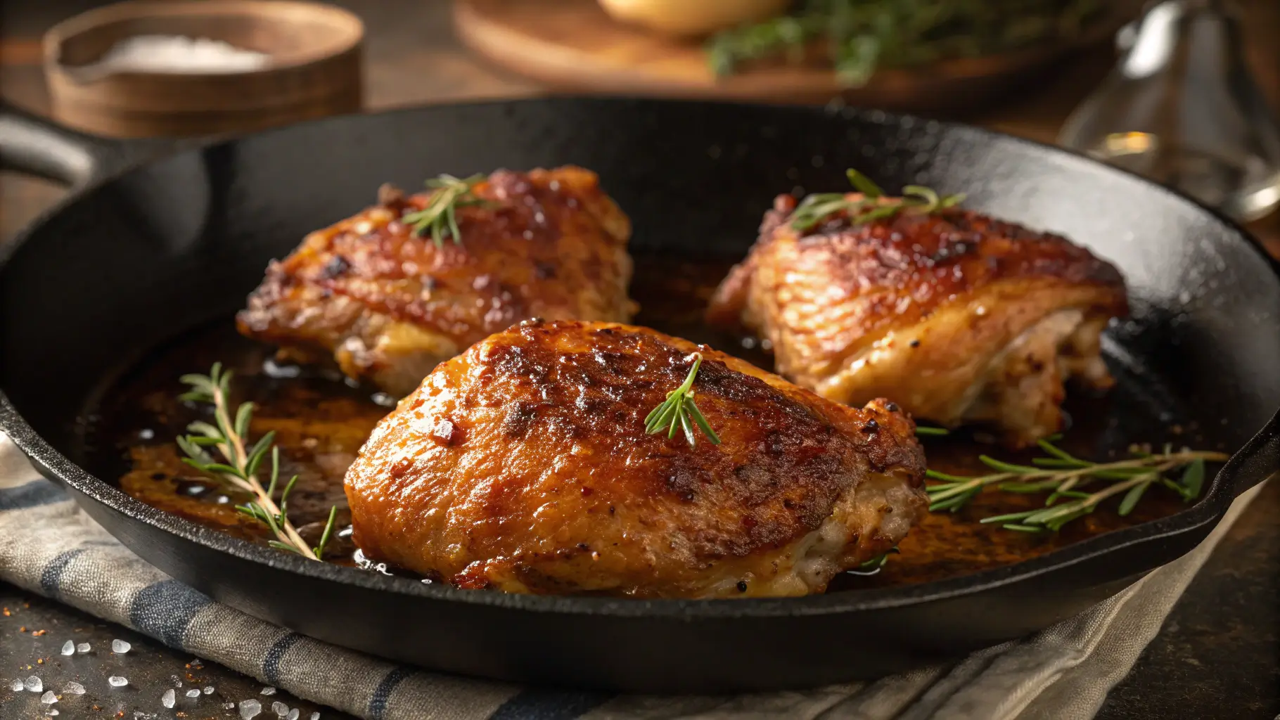 Crunchy Chicken Thighs