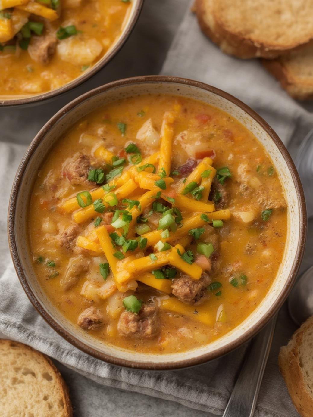 Best Cheeseburger Soup