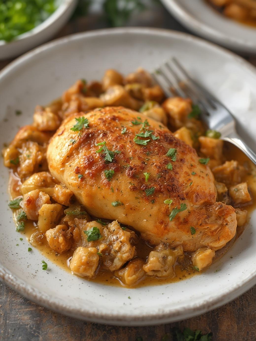 CHICKEN AND STUFFING CASSEROLE