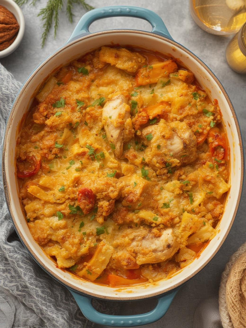 Chicken Cobbler Dinner Casserole
