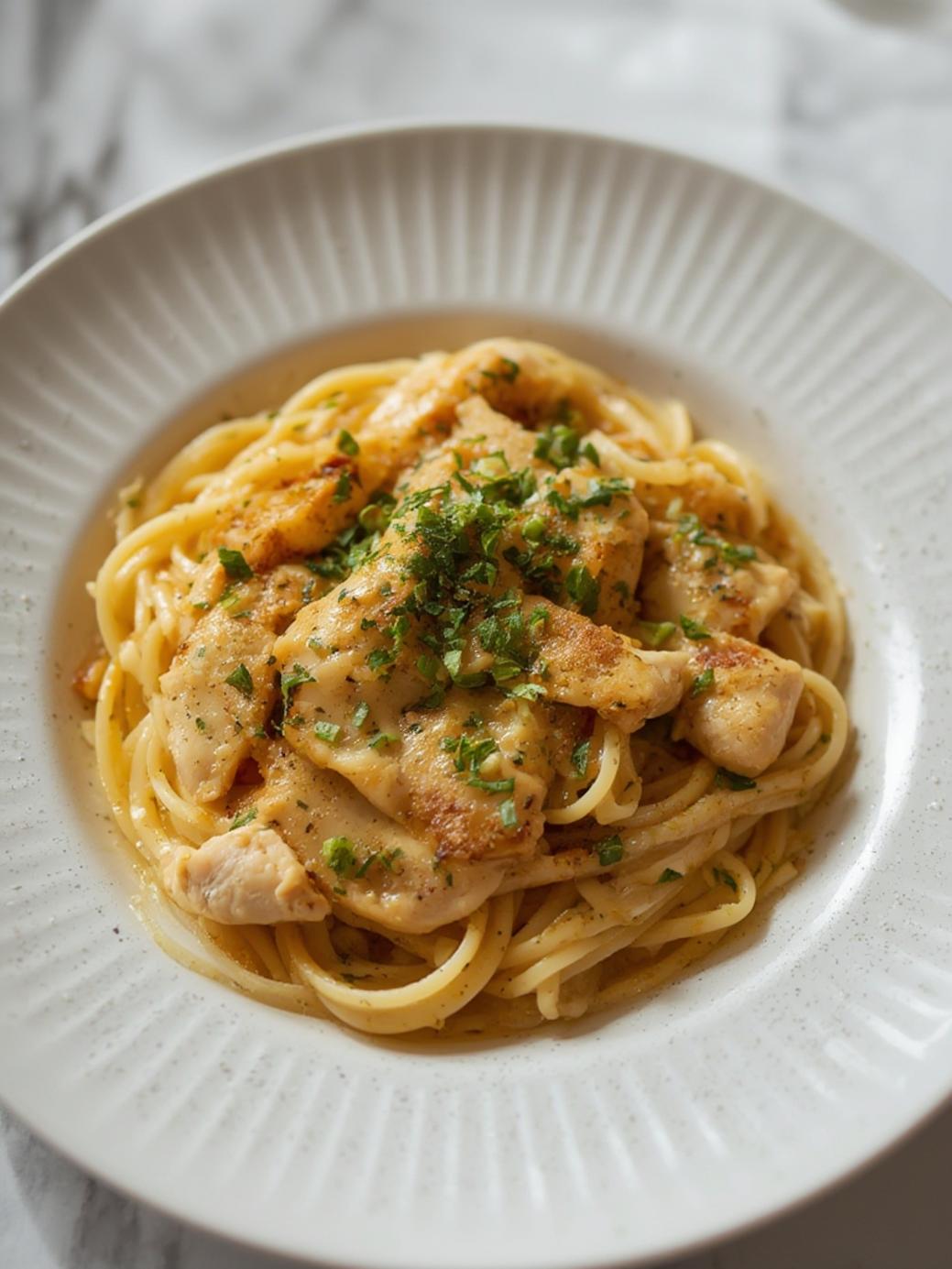 Chicken Scampi Pasta Recipe