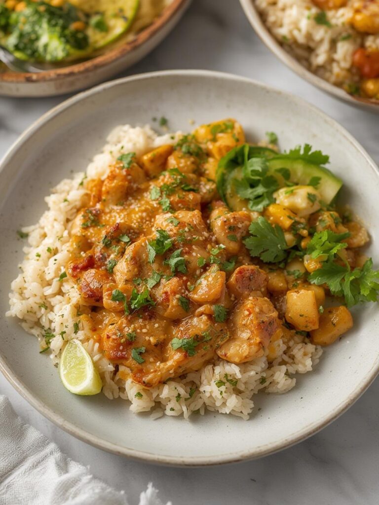 Creamy Cajun Chicken & Rice Bowls