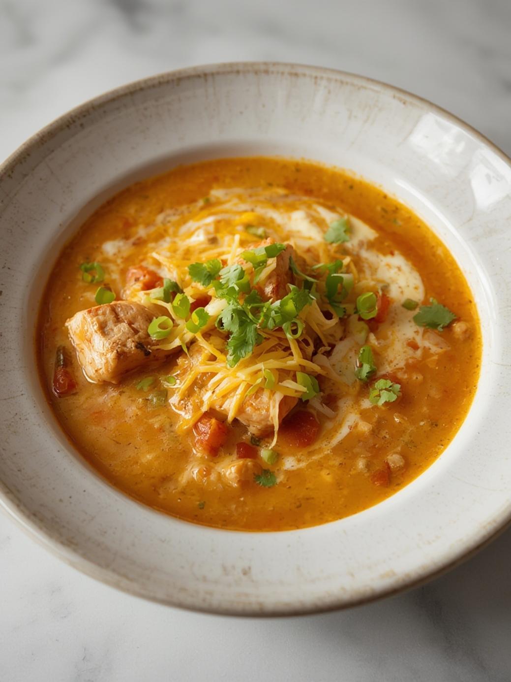 Creamy Chicken Enchilada Soup