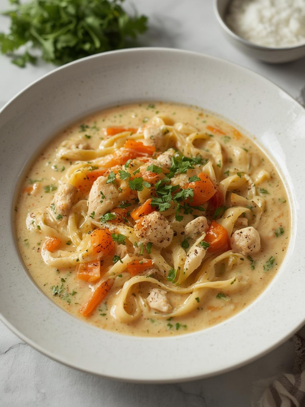 Creamy Chicken Noodle Soup