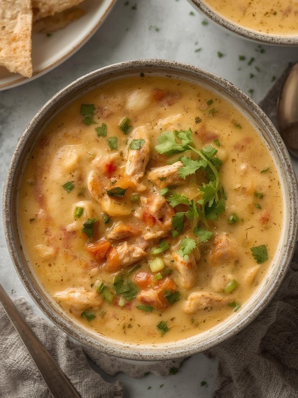 Creamy Chicken Tortilla Soup