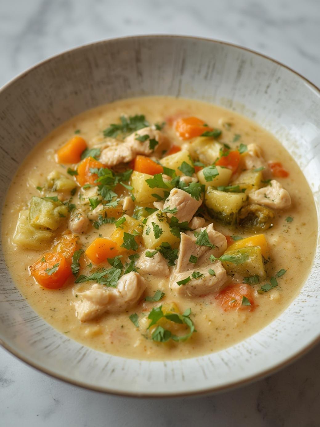 Creamy Chicken Vegetable Soup