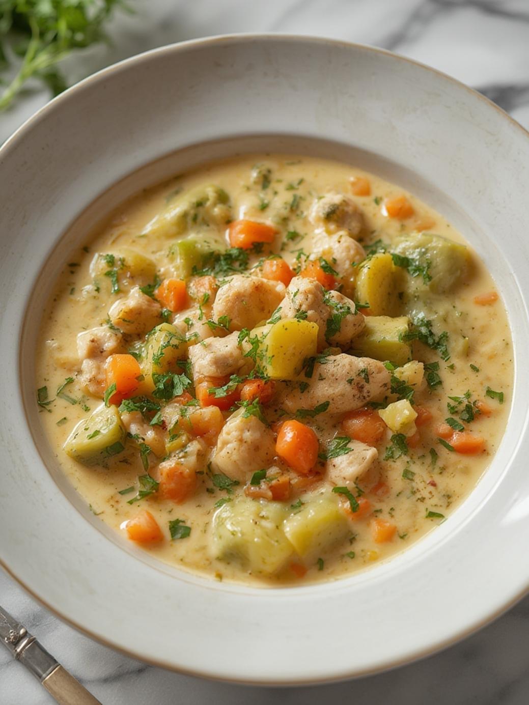 Creamy Chicken Vegetable Soup