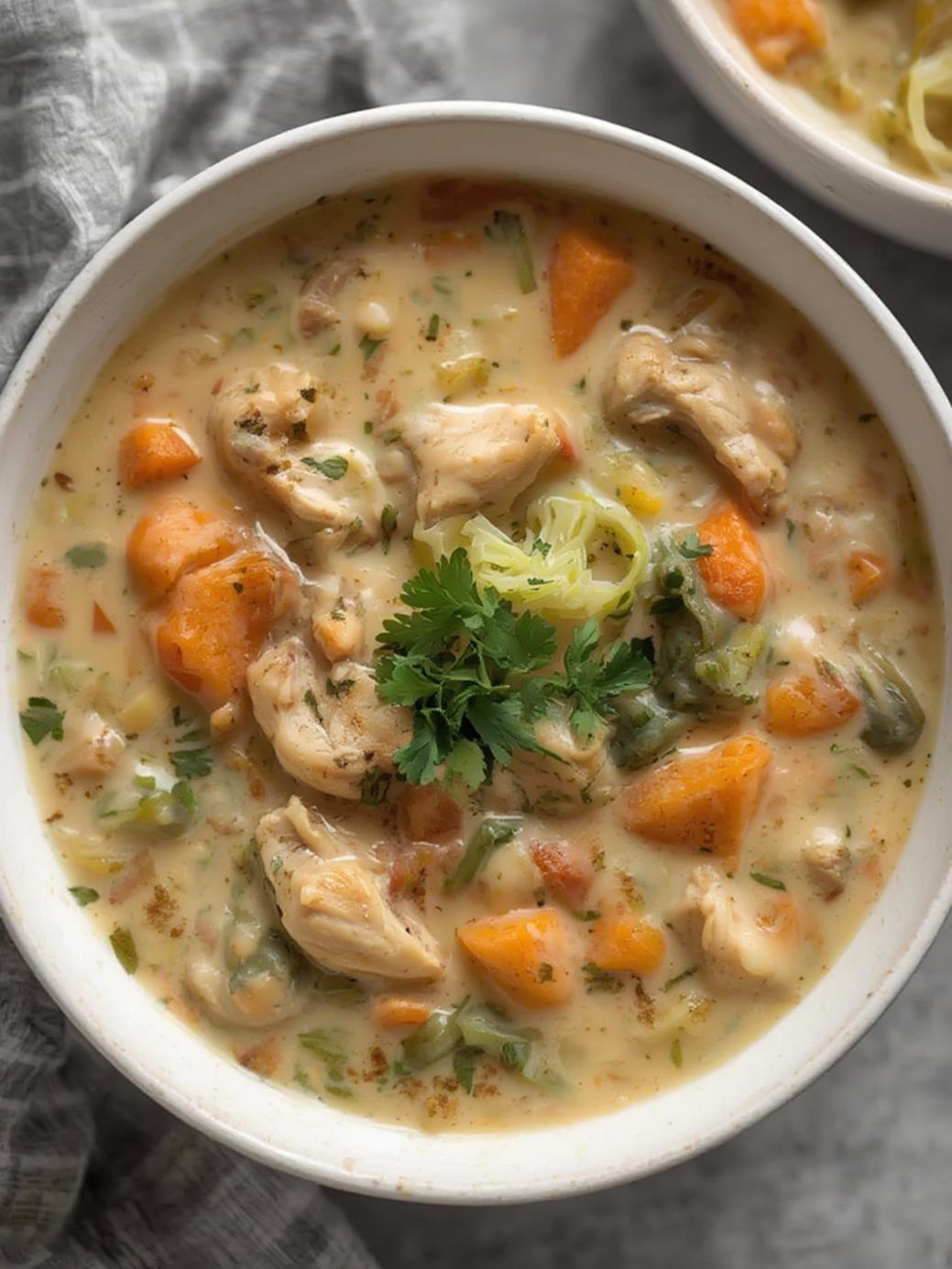 Creamy Chicken Vegetable Soup