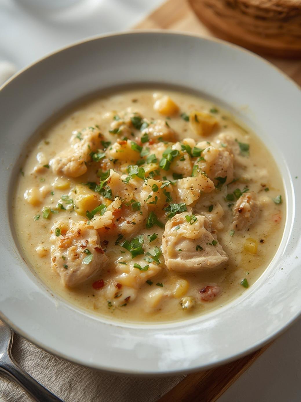 Creamy Chicken and Rice Soup