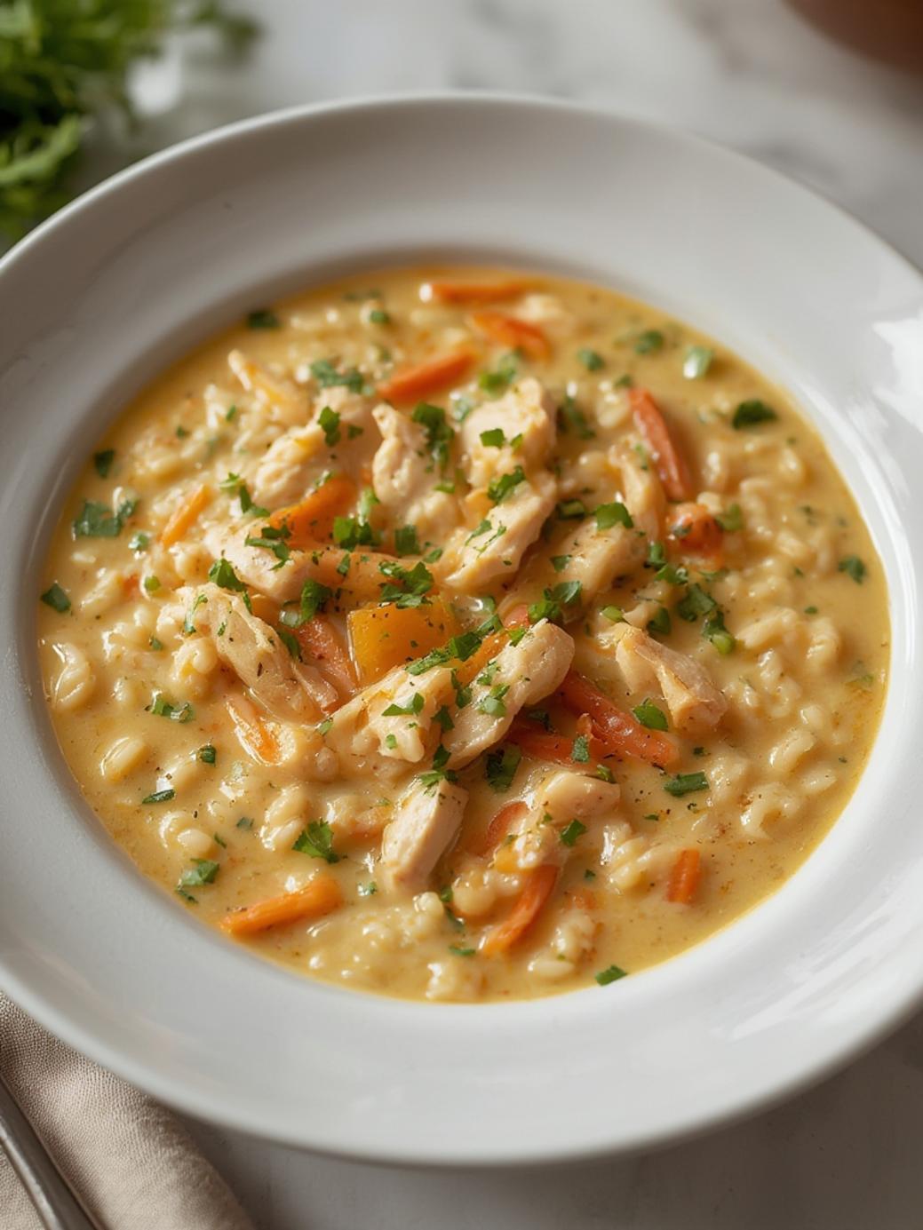 Creamy Chicken and Rice Soup