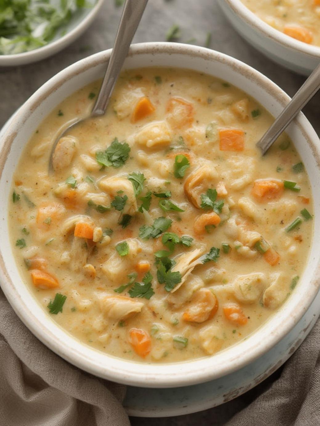 Creamy Chicken and Rice Soup