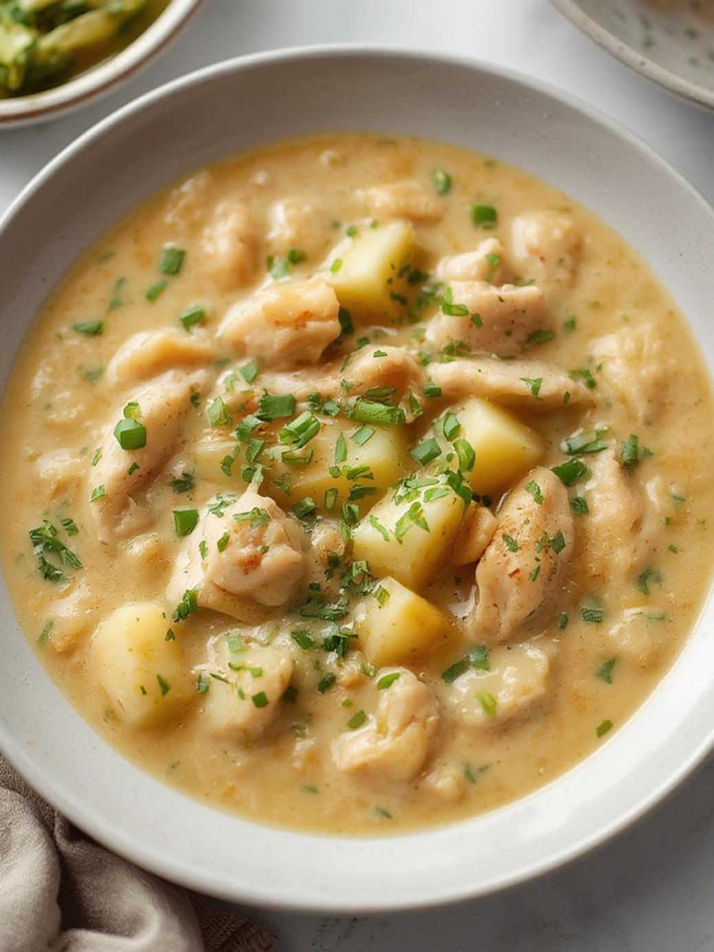 Crockpot Creamy Chicken and Potato Soup