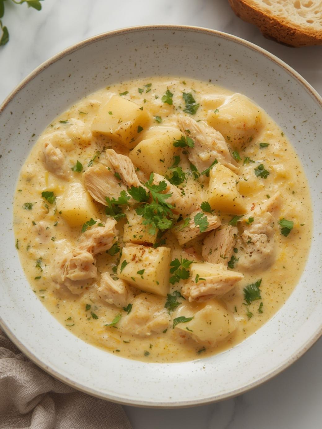Crockpot Creamy Chicken and Potato Soup