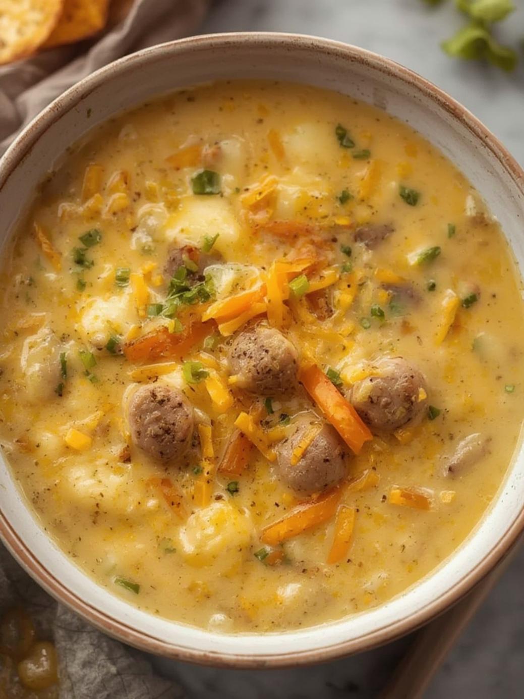 Easy Cheesy Hamburger Potato Soup