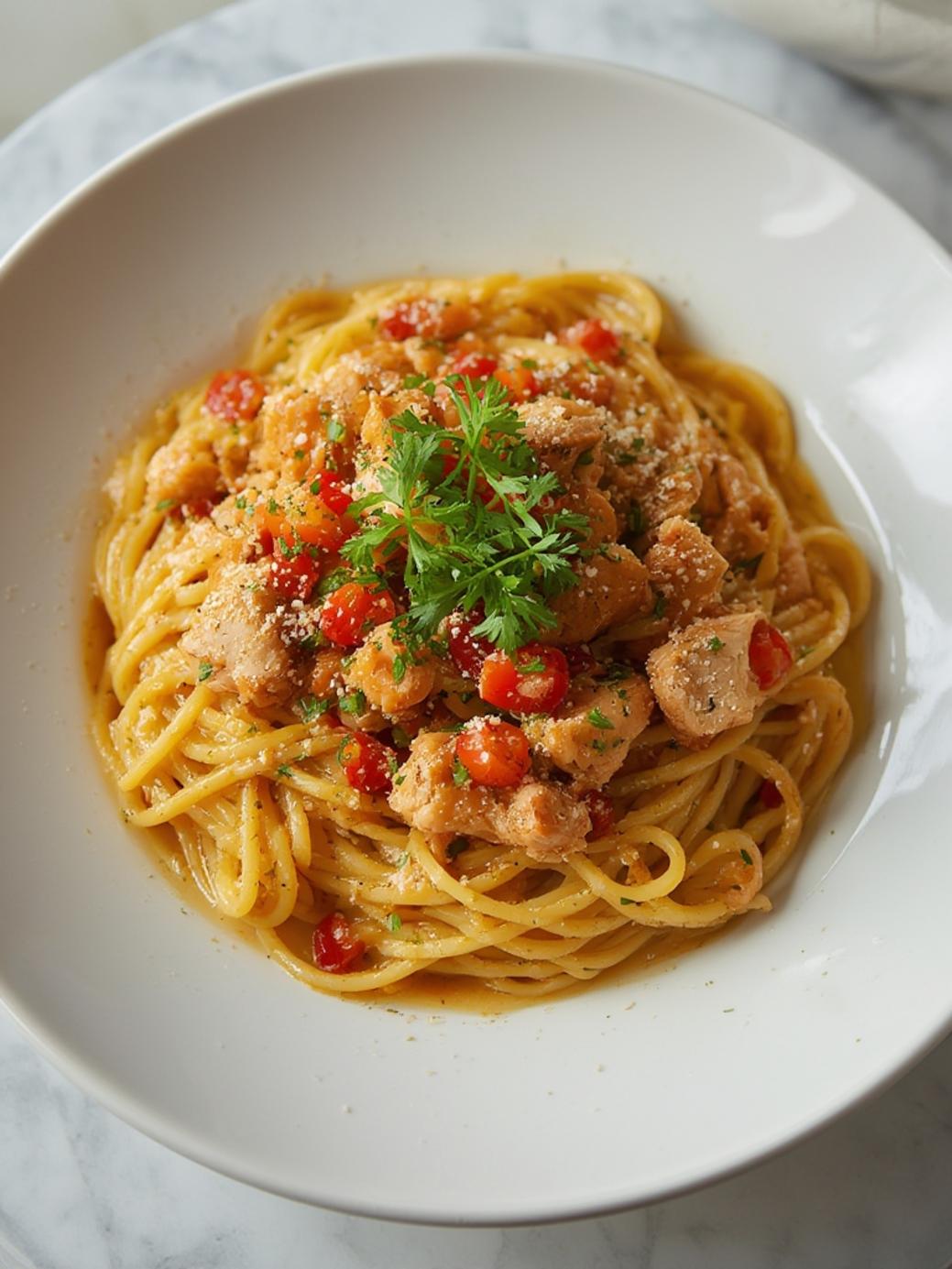 Easy Cowboy Butter Chicken Linguine