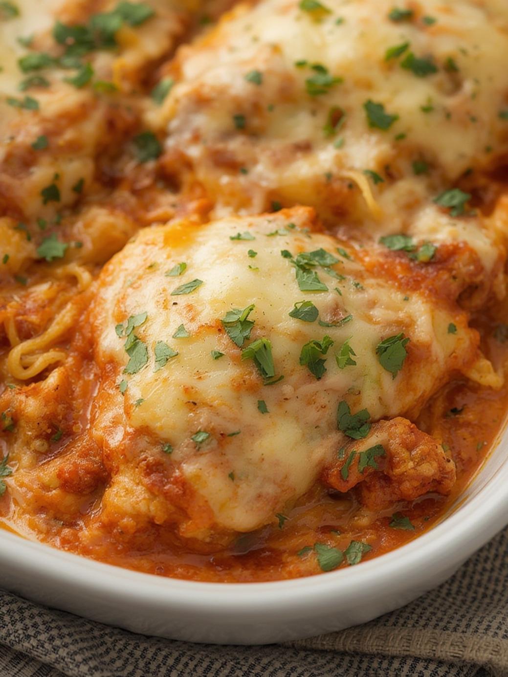 High Protein Recipe: Chicken Parmesan Casserole