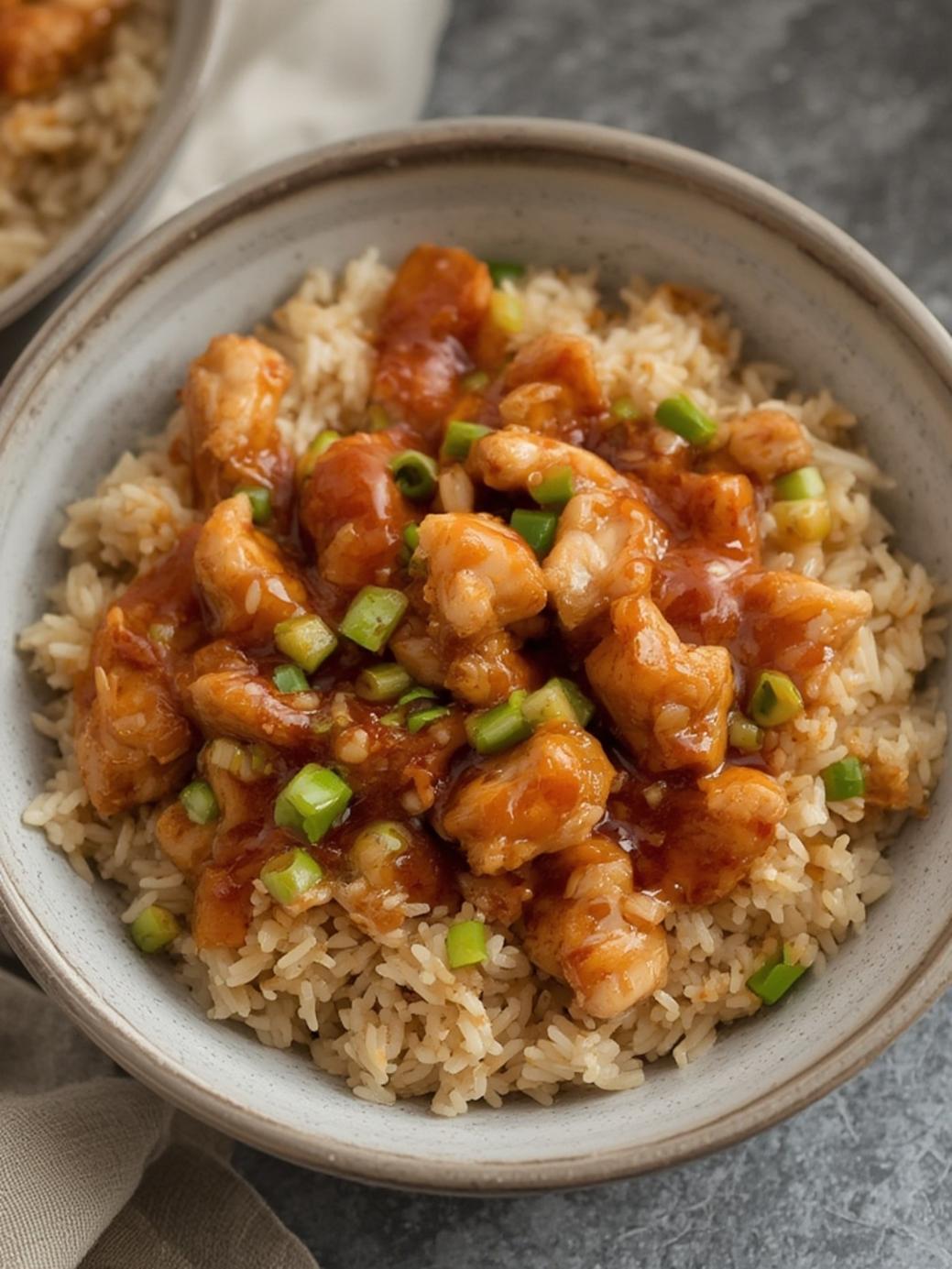 Honey BBQ Chicken Rice