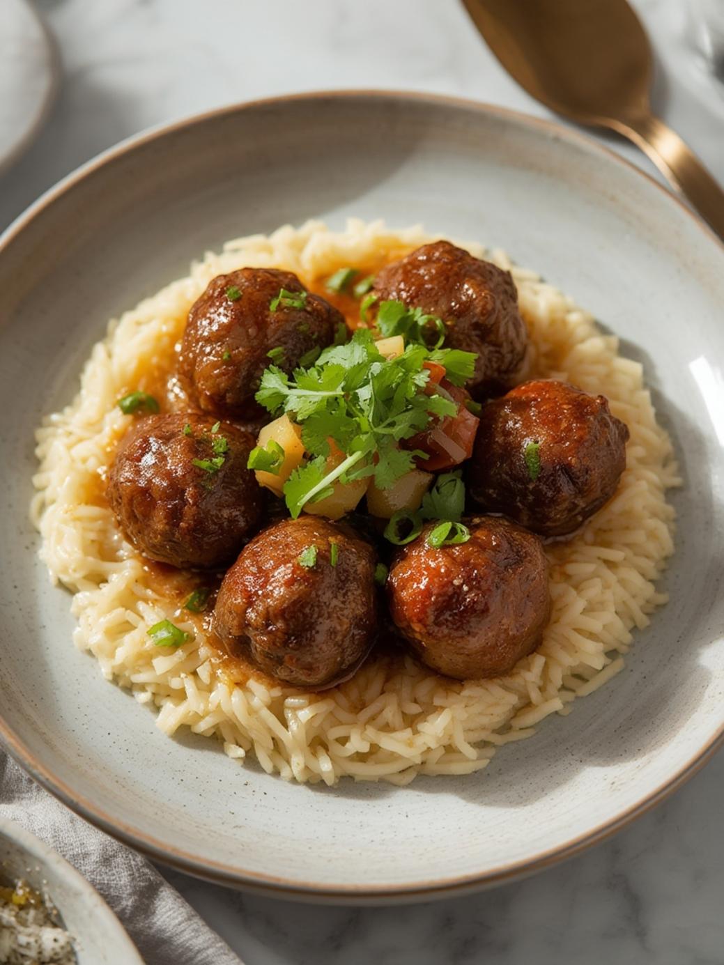 Mongolian Beef Meatballs