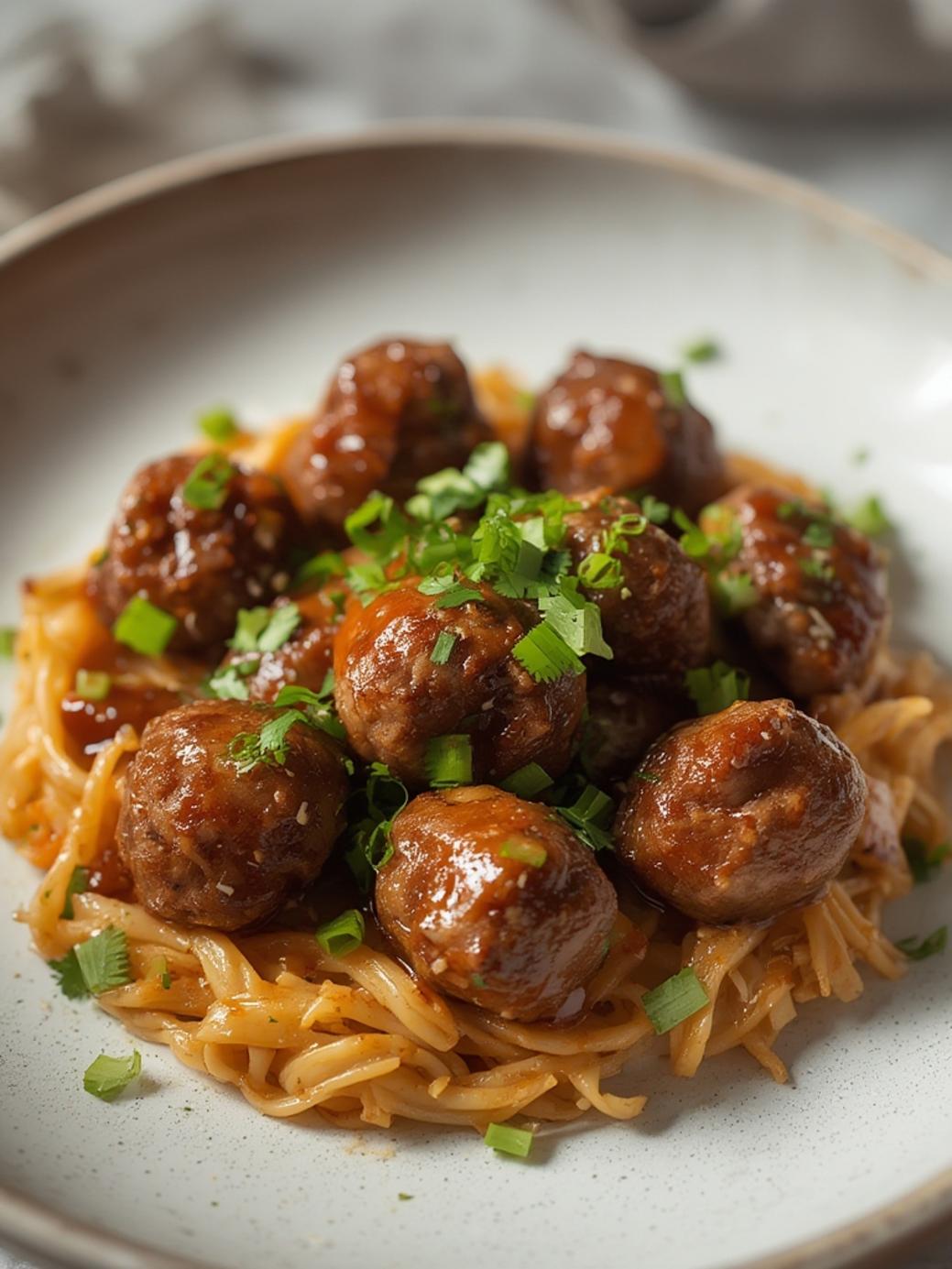 Mongolian Beef Meatballs