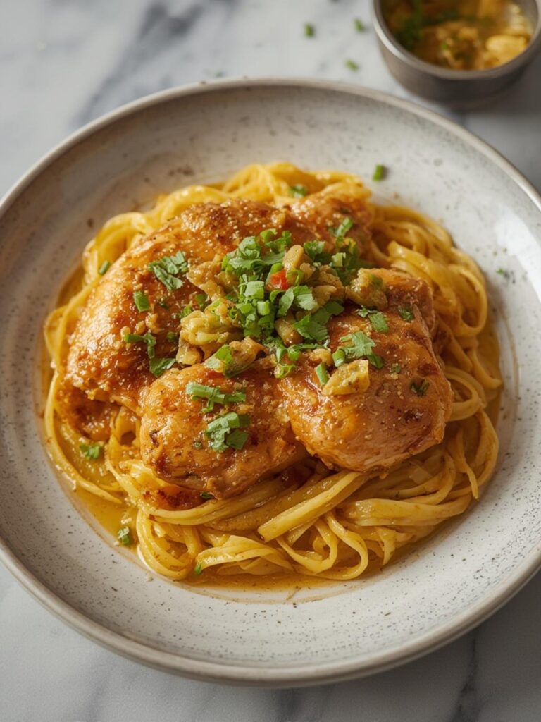 One-Pan Chicken with Buttered Noodles