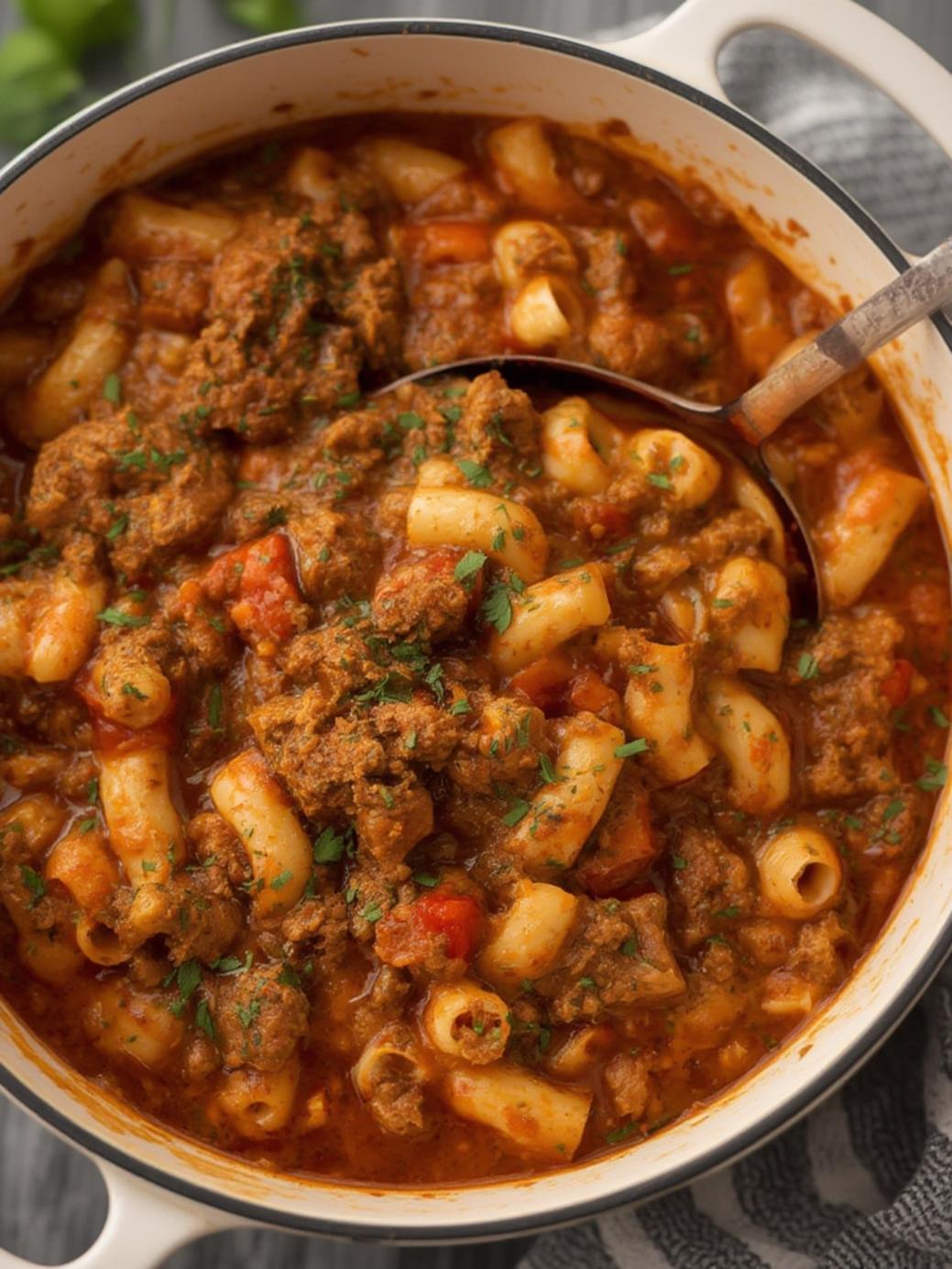 One Pot Beefaroni