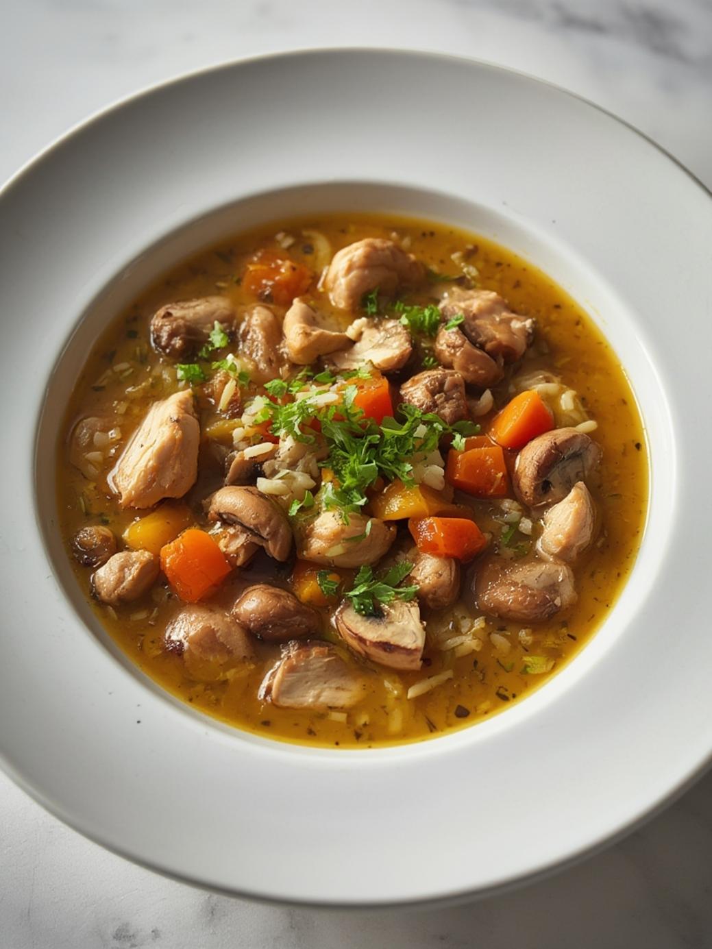 Rotisserie Chicken Mushroom Soup