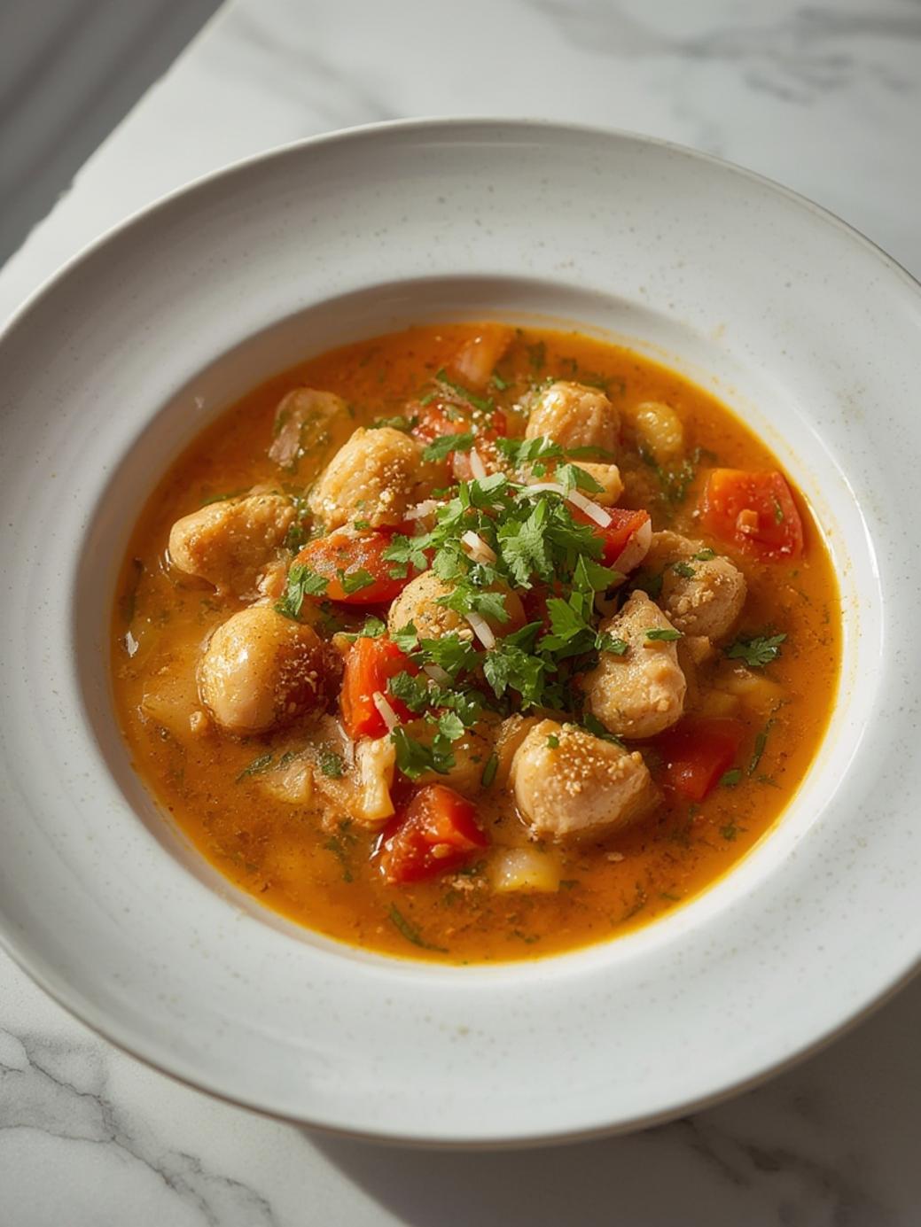 Hearty Sicilian Chicken Soup