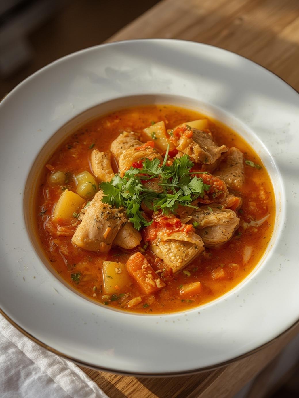 Hearty Sicilian Chicken Soup