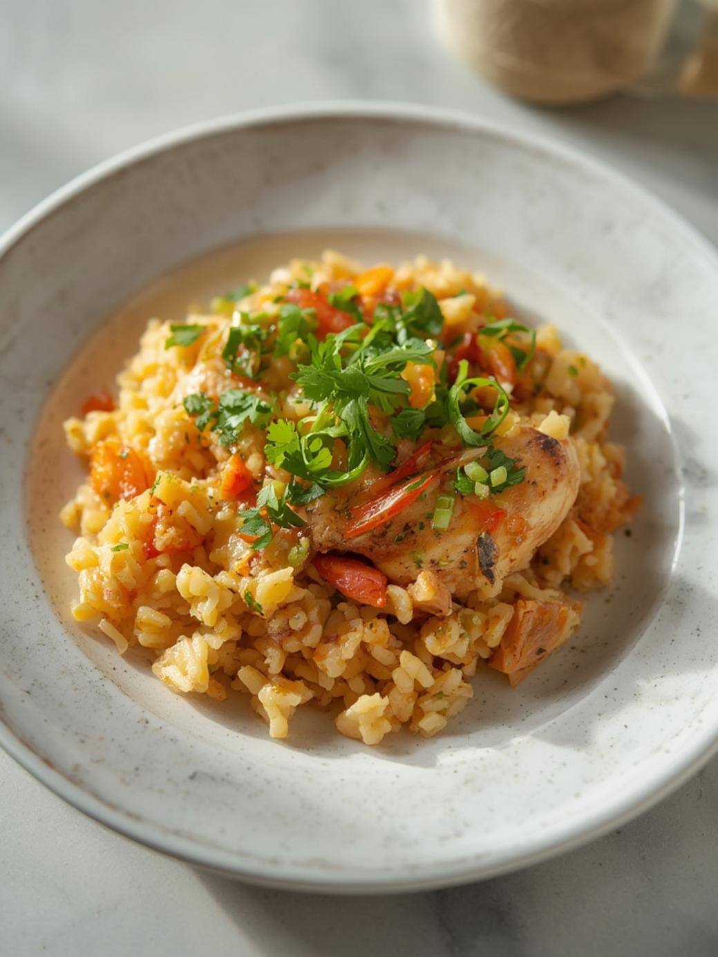 Comforting Chicken Rice Casserole