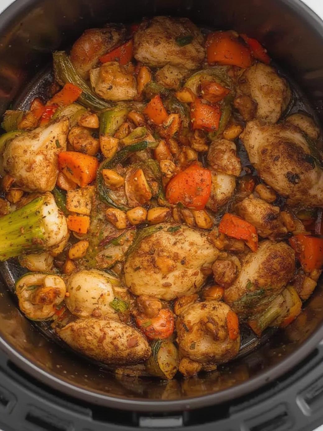 Air Fryer Chicken Sausage and Veggies