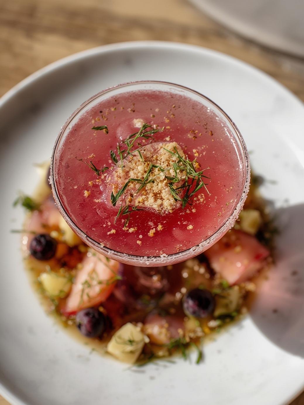 Blueberry Lemon Drop Martini