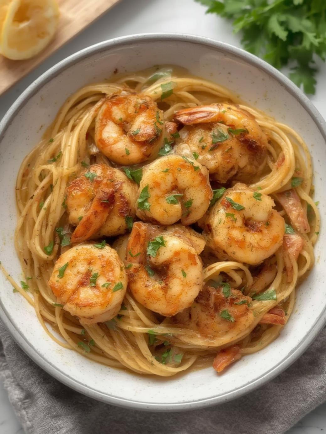 Chicken and Shrimp Scampi