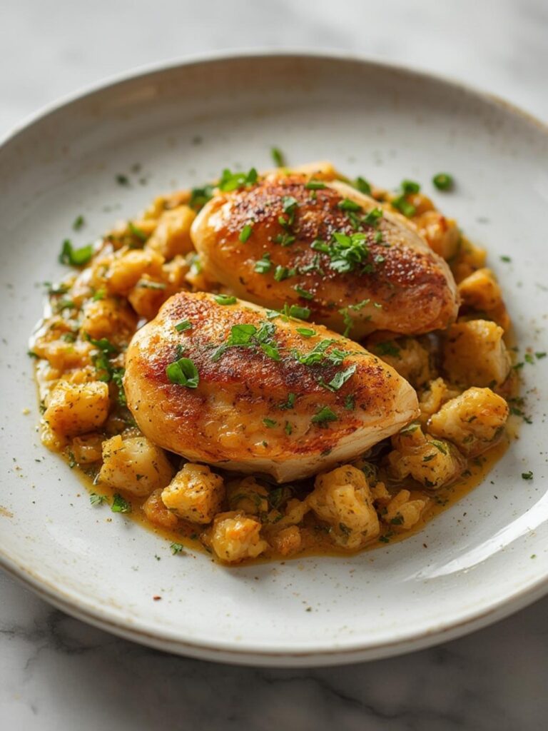 Chicken stuffing bake