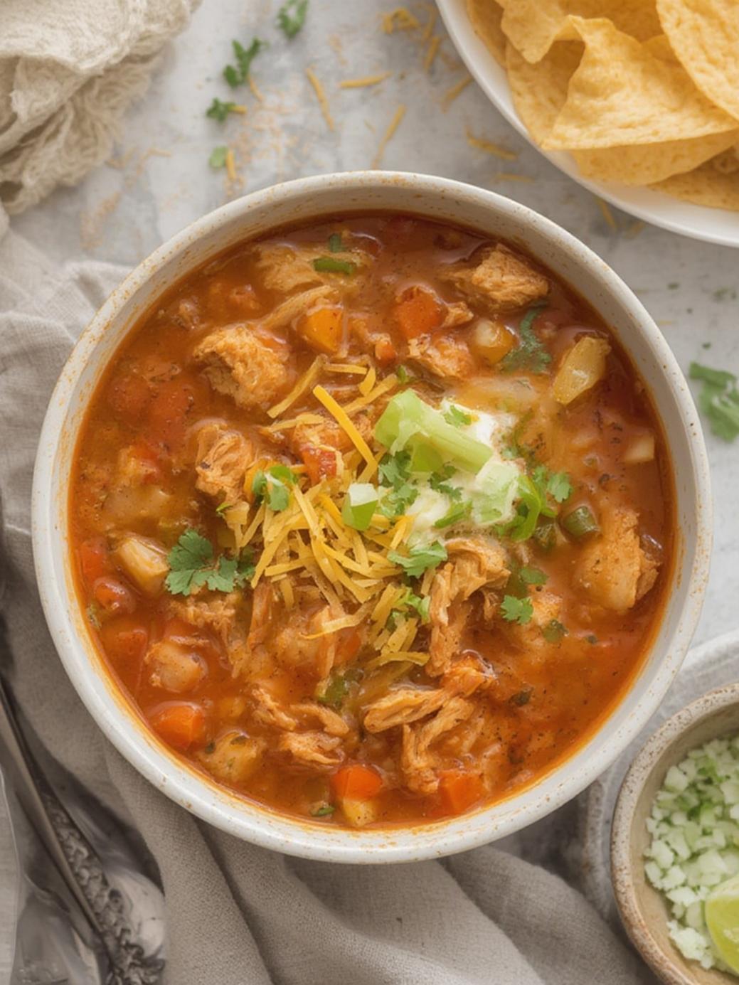 Crock Pot Chicken Taco Soup