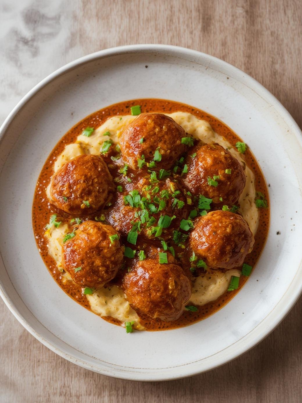 Crockpot French Onion Meatballs