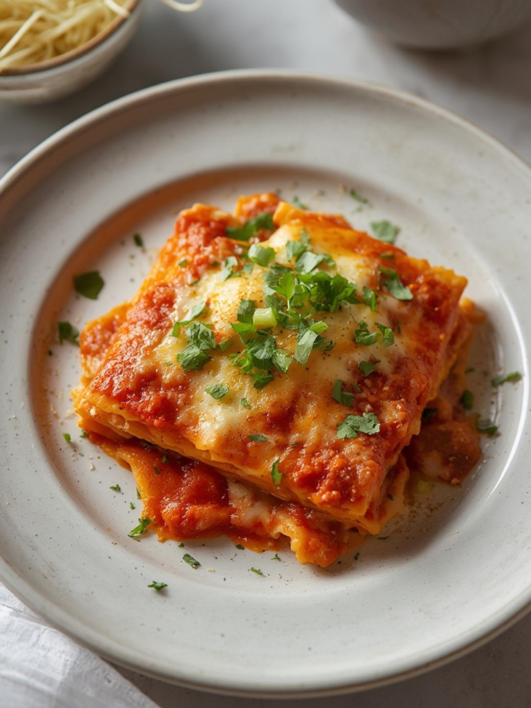 Crockpot Ravioli Lasagna