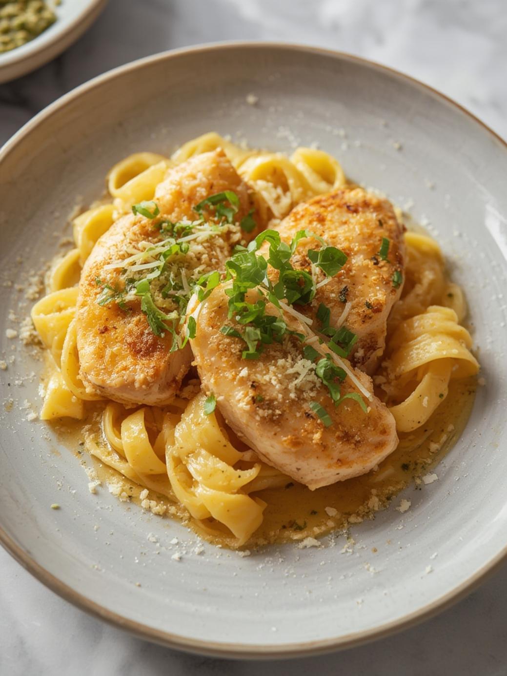 Garlic Parmesan Chicken Pasta