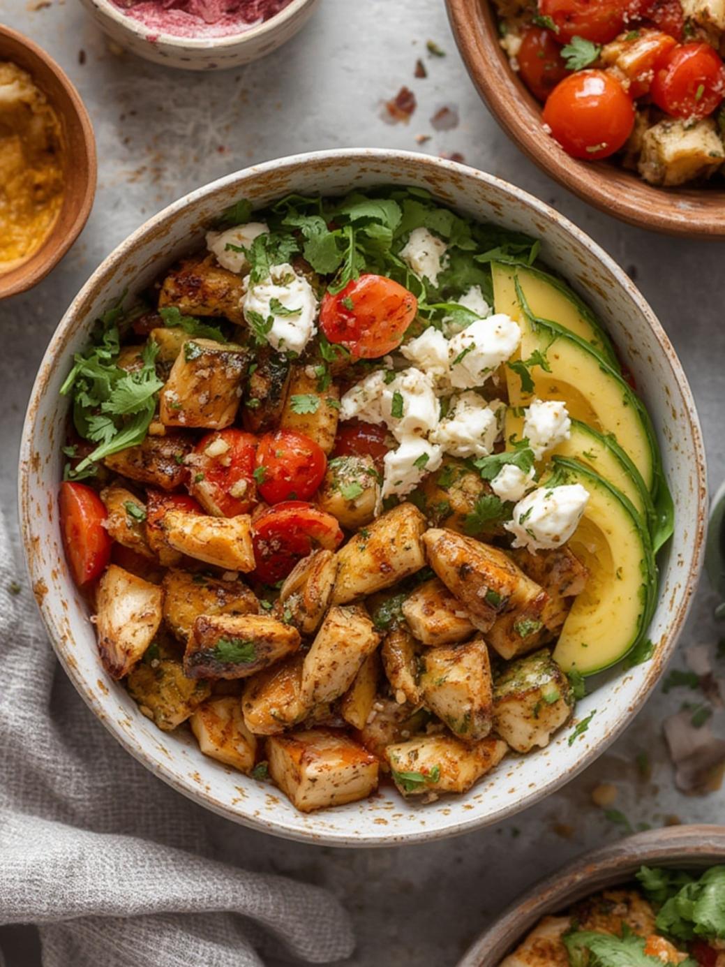 Greek Chicken Bowls