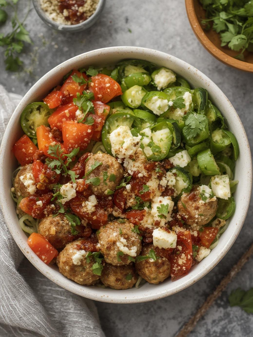 Greek Meatball Bowl Recipe